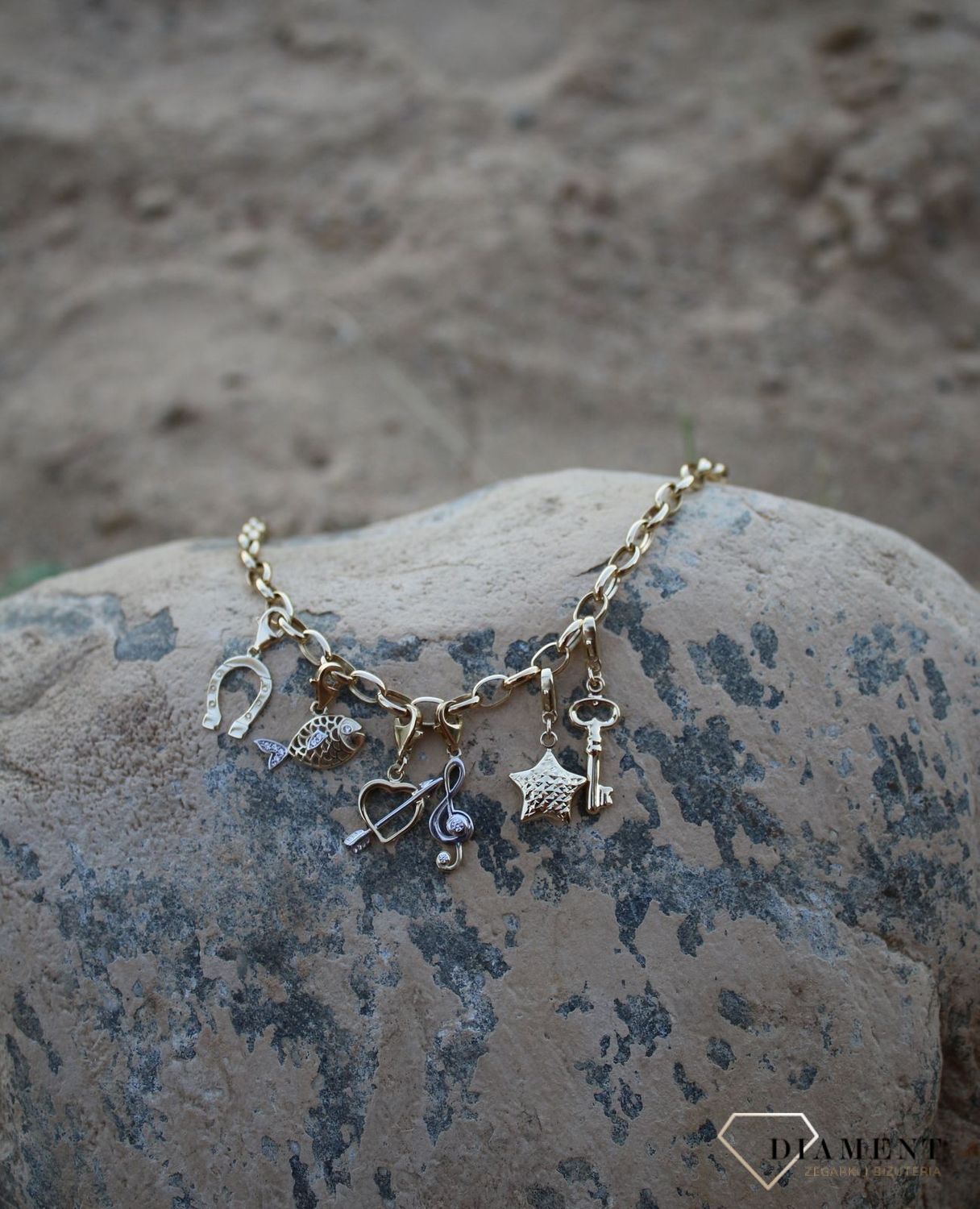 Złota zawieszka charms do bransoletki 333 ryba.jpg